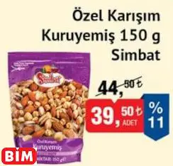 SİMBAT ÖZEL KARIŞIM KURUYEMİŞ